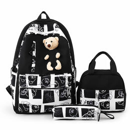 Teddy Hug Backpack School Set