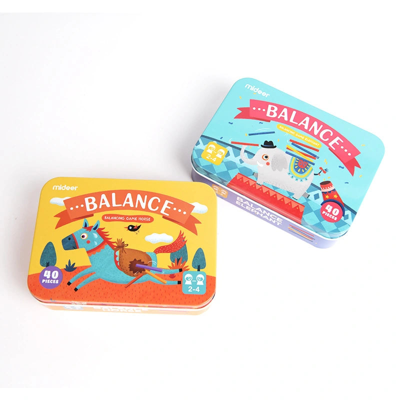 Wooden Animal Balance Stacking Game