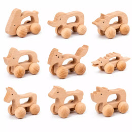 Little Wooden Animal Roller