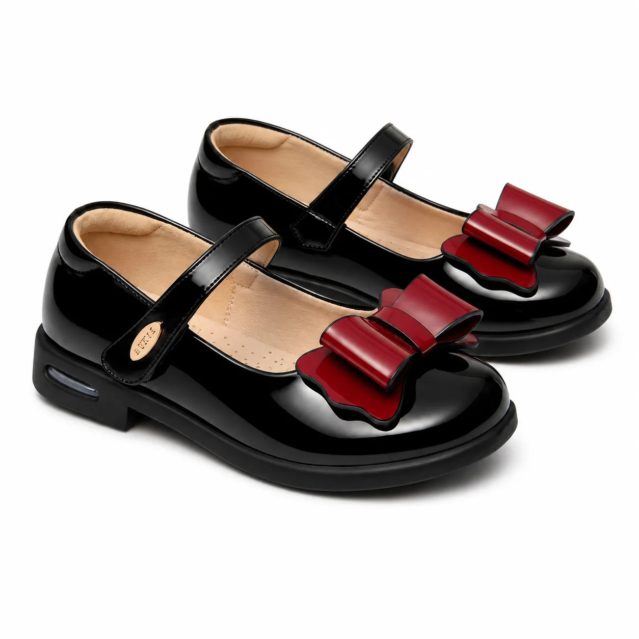 Glossy Bow Mary Janes