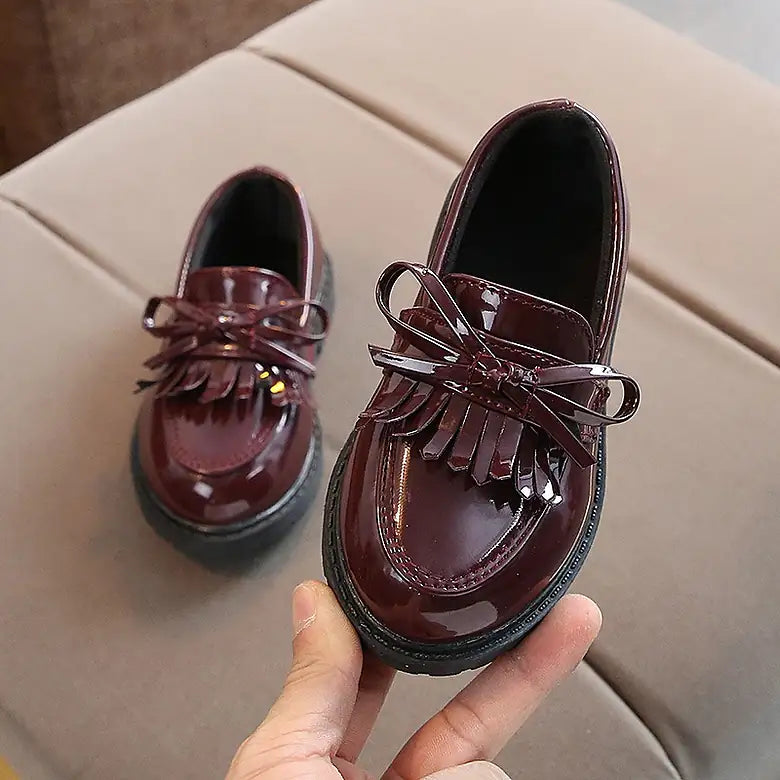 Bow Shine Loafers