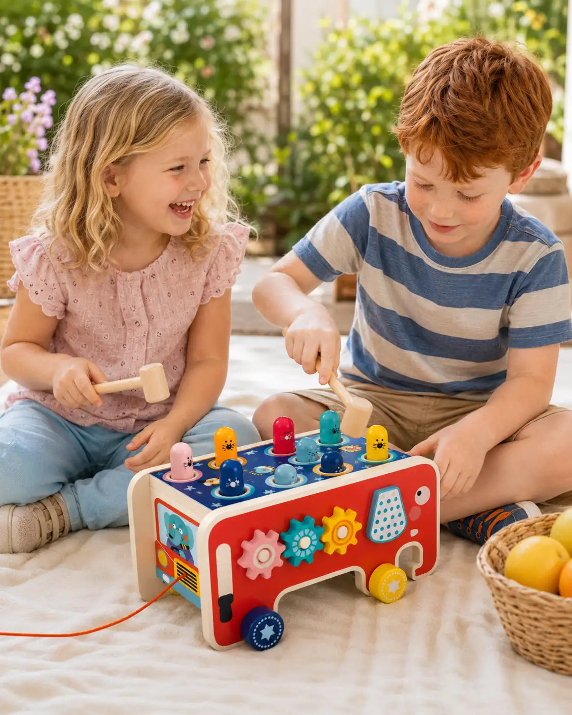 Busy Bus Wooden Pounding Toy